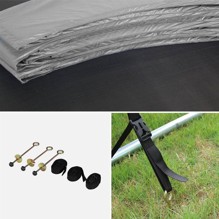 NOVO - Trampolim 250cm cinzento