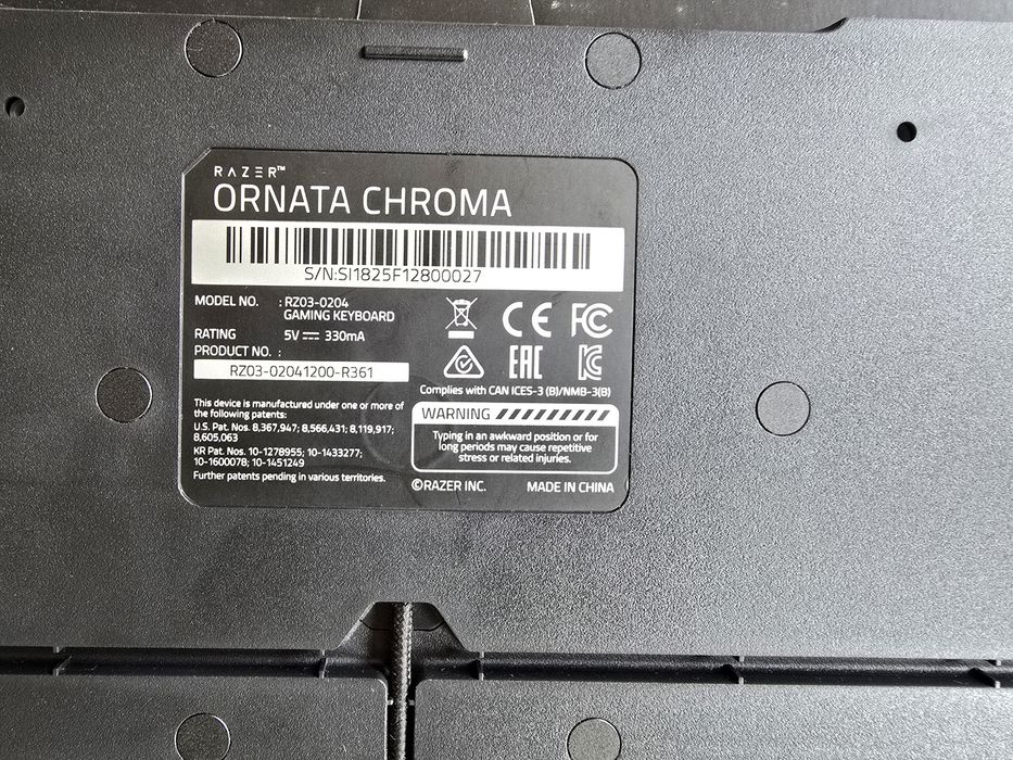 Teclado gaming Razer Ornata Chroma