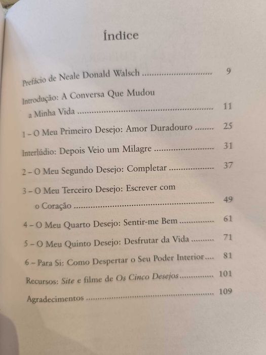 Livro "Os Cinco Desejos" de Gay Hendricks