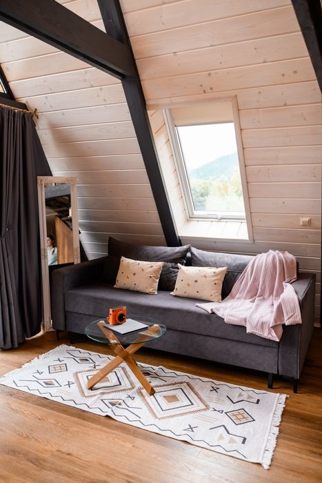 Подобова оренда  будинку , шале, афрейм, апартаменти трикутний будинок