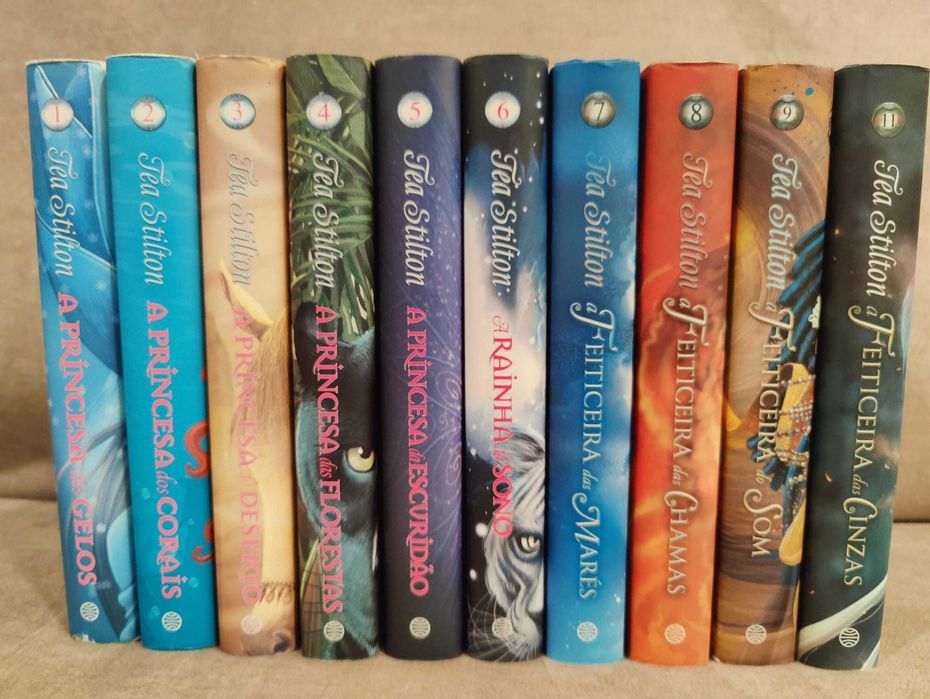 Coleção de 10 livros da Tea Stilton em ótimo estado