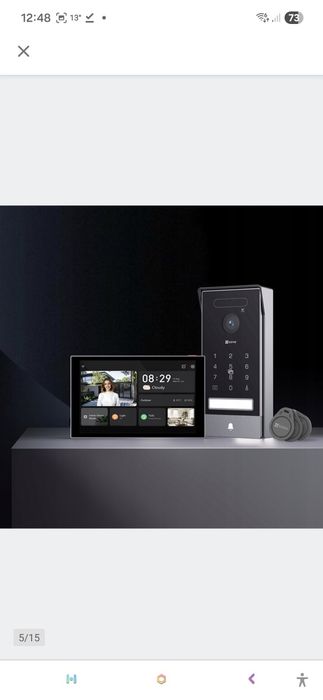 Wideodomofon WiFi EZVIZ HP7 PRO 4K,Weryfikacja twarzy, Zdalne otwieran