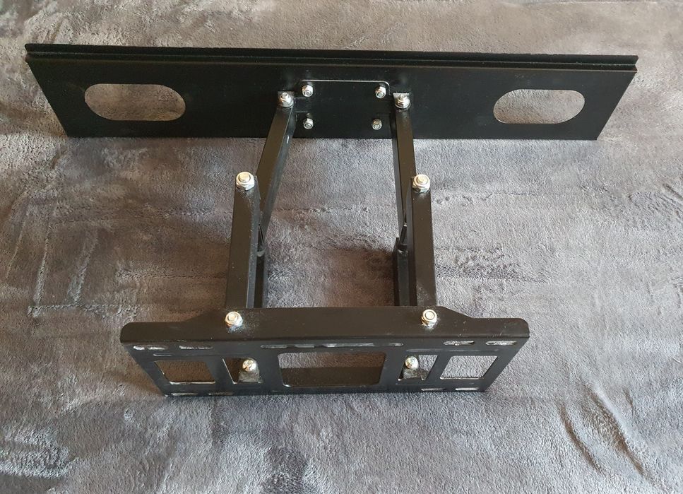 Uchwyt ścienny do TV uniwersalny, silny, masywny, czarny