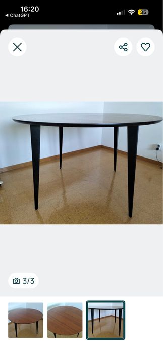 Mesa de refeição redonda