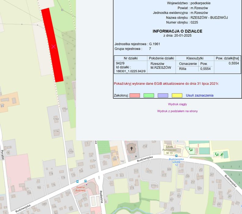 Działki na sprzedaż 8-10ar, Rzeszów ul. Budziwojska - Widok 2