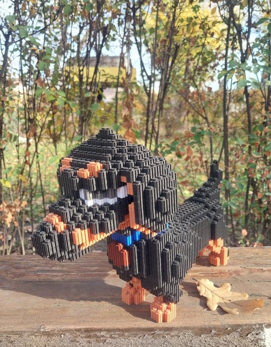 Конструктор  Такса, Хаскі з мікроблоків.  ( Bearbrick )
2000 деталей