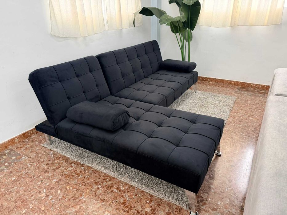 SOFA CAMA CHAISELONGUE REVERSIVEL NOVO LEVAMOS SUA CASA ENVIO GRATIS