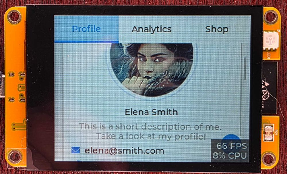 ESP32 IPS 320*240 3.2'' display module Sunton (модуль з дисплеєм)