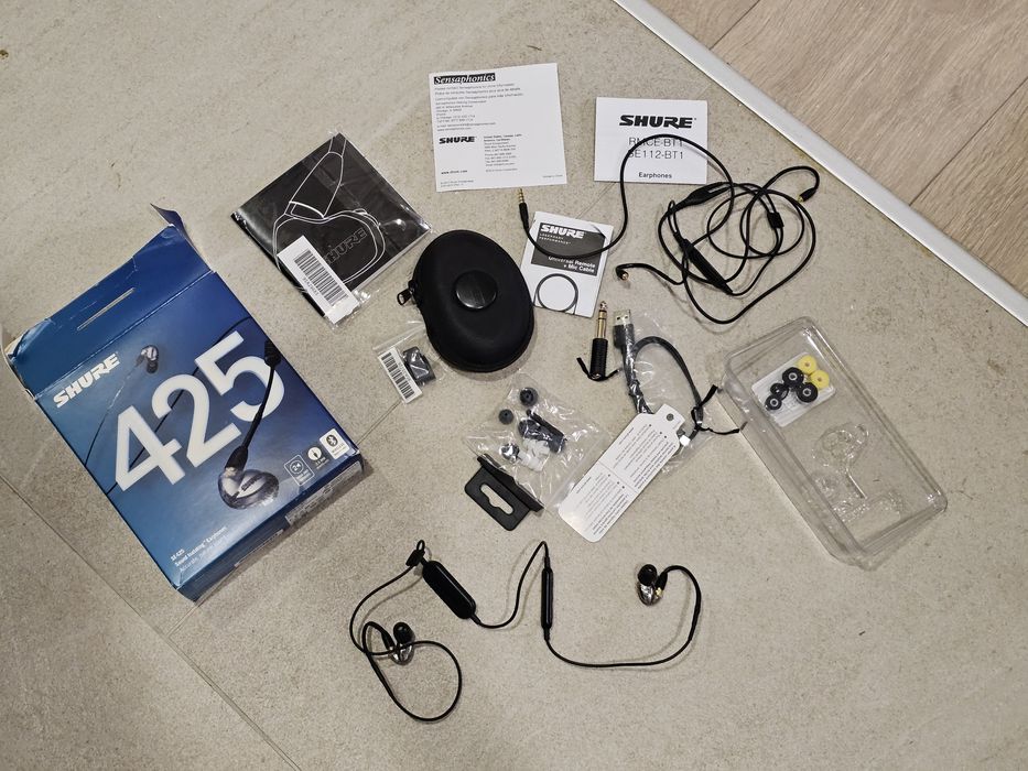 Дводрайверні навушники Shure SE425 з мікрофоном і Bluetooth