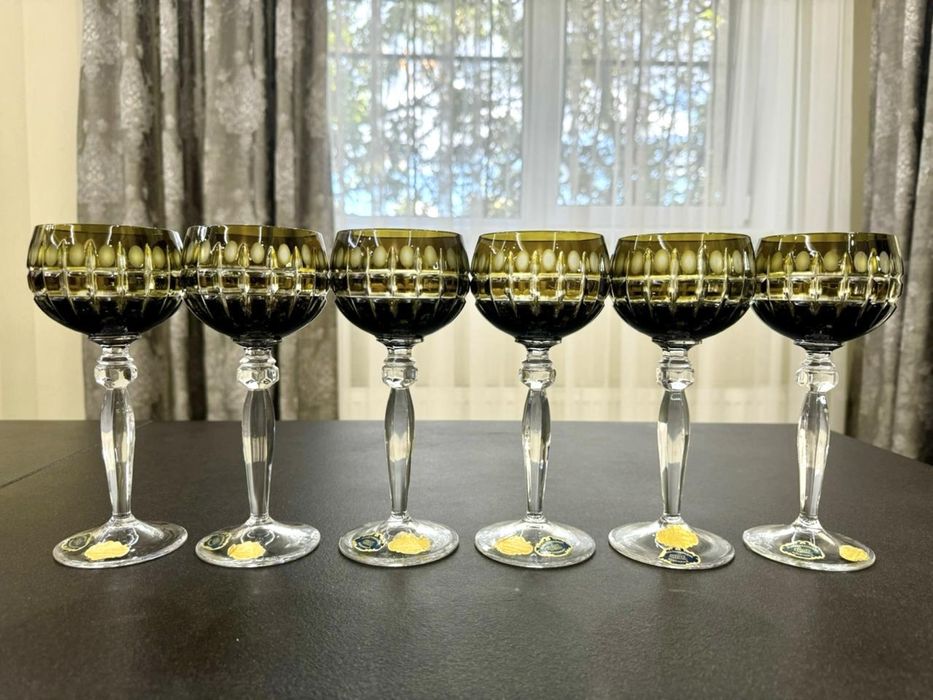 Хрустальные бокалы для вина Anna Hutte GDR Германия
