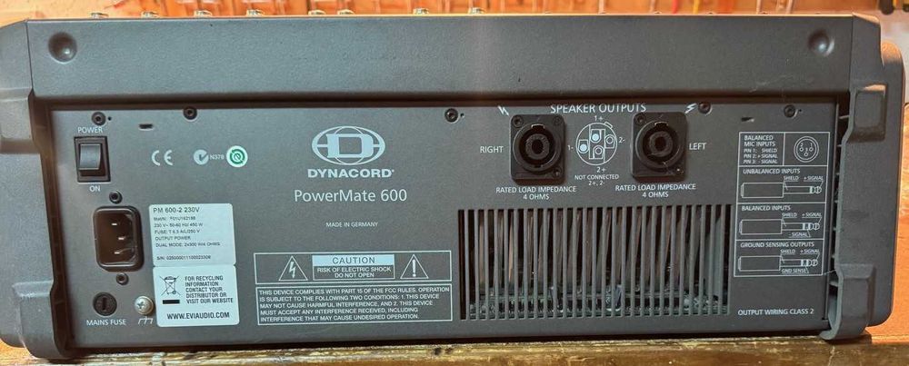 Dynacord PowerMate 600, Samson speakers, Sure microphones package