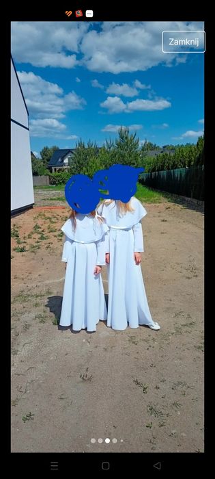 Sukienka alba na komunię dla dziewczynki