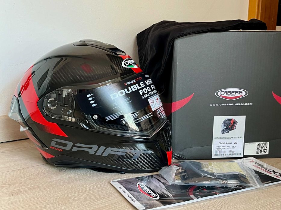 Capacete NOVO Carbono Total Caberg Drift Evo Carbon.42% DESCONTO. Tam L-XL