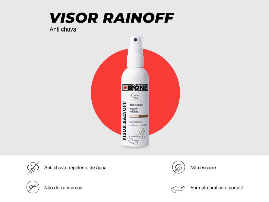 Spray repelente de água para viseira de capacete 100ml