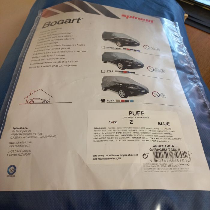 Capa de interior automovel