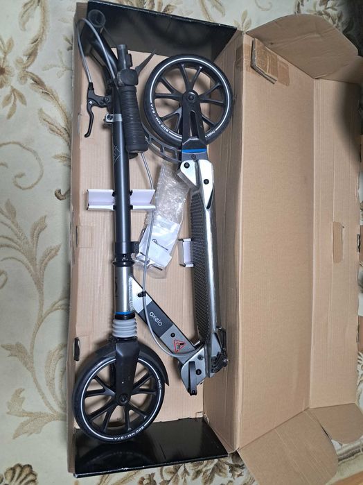 Самокат для дорослих OXELO 145 -195 см TOWN 7 XL Чорний