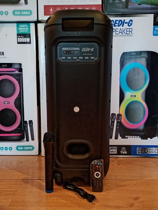 Караоке акустика Temeisheng- 15(блютуз,SD, USB, FM) ПультДУ, микрофон