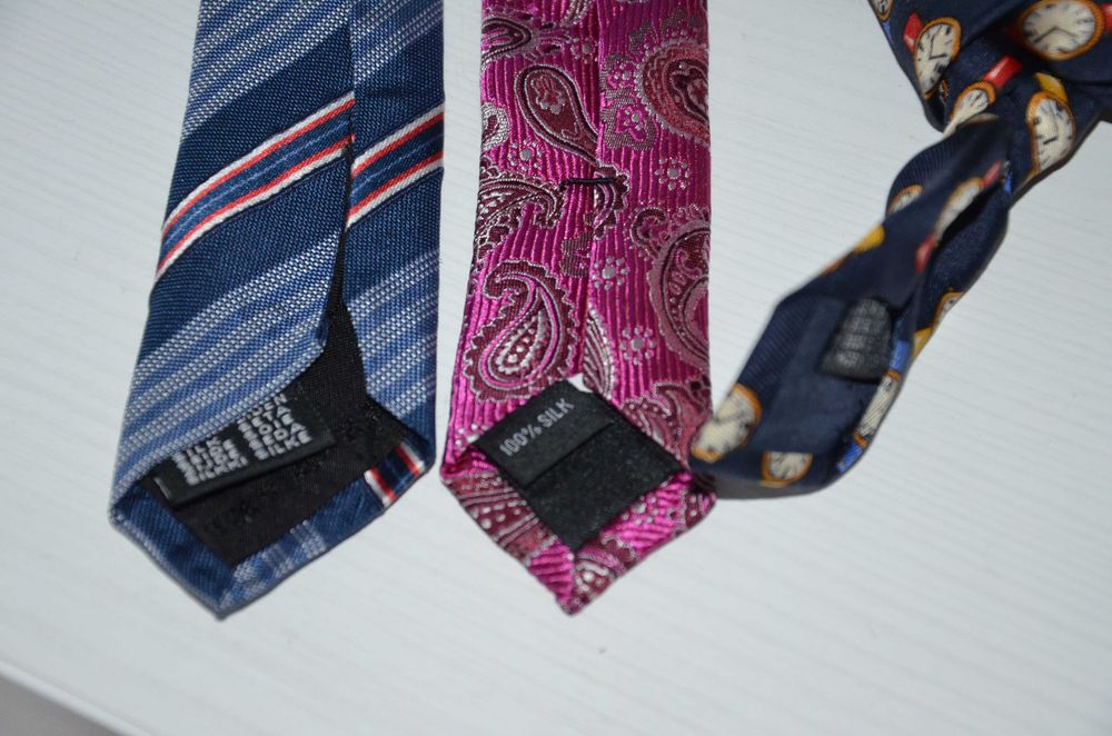 zestaw 3 szt 100% jedwab silk/krawat