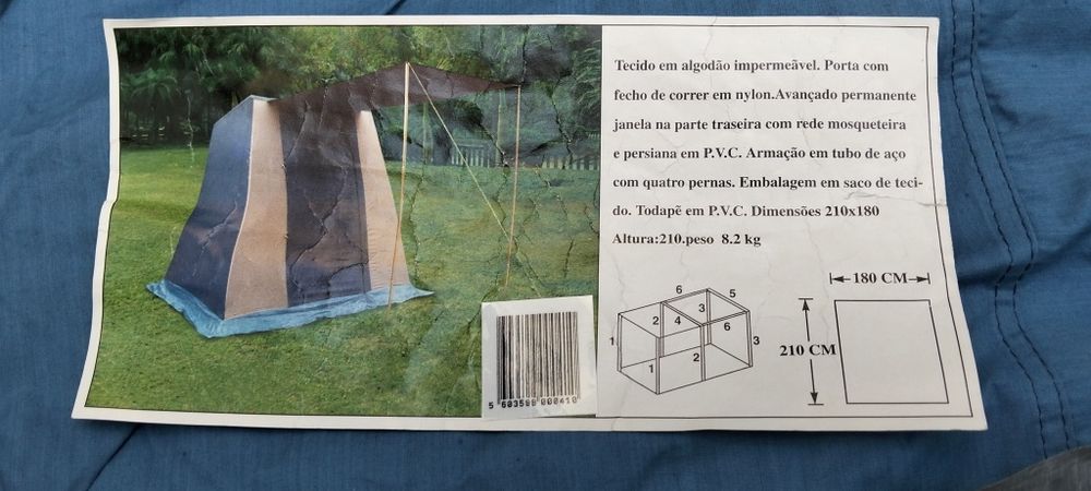 Tenda de campismo ou praia