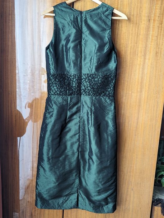 NOWA!!! Zjawiskowa sukienka wieczorowa z tafty z koronką r.36 -