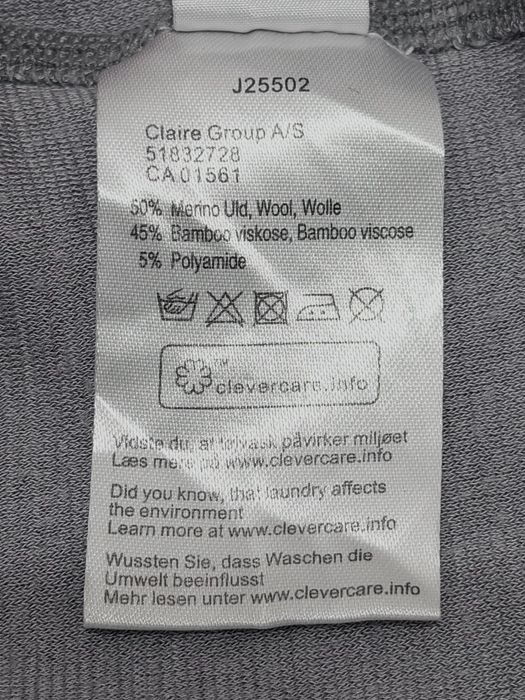 Sukienka szara z golfem 50% wełna merino wool 45% wiskoza bambusowa