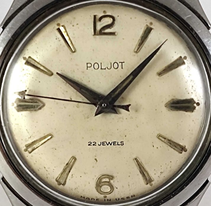 Редкие Полет Poljot 22 jewels. Аналог часов Родина. Нержавеющая сталь.