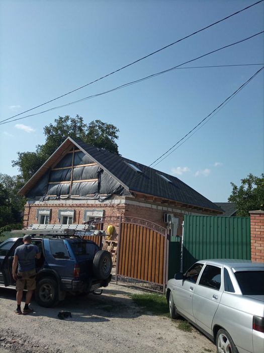 Крыши, навесы, заборы, кладка, стяжка, тротуарная плитка и т.д ...