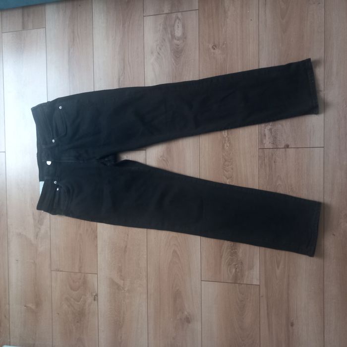 Spodnie HM jeansy jeans jeansowe czarne 30/32