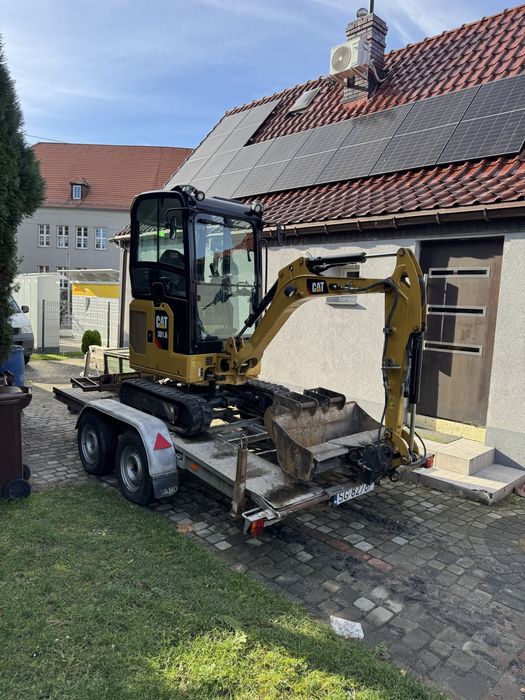 Przyczepka pod mini koparke najazdy