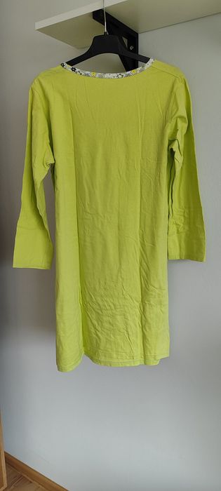 Koszula piżama ciążowa oraz do karmienia piersią S M 36 38 limonkowa