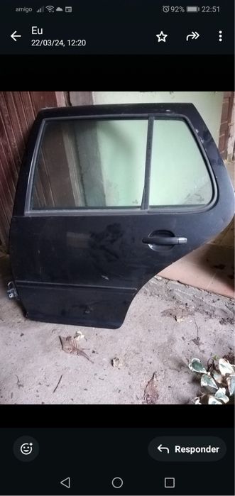 Porta de trás esquerda para vw golf 4.