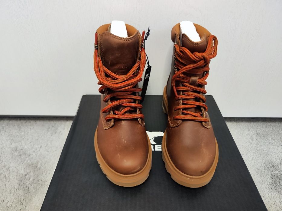 Skórzane buty SOREL Lennox Lace | Brązowe Trapery | Rozmiar 36
Opis: