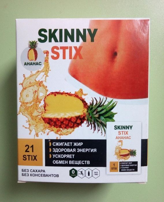 Skinny Stix Стики для нормализации веса Скинни Стикс Ананас4323