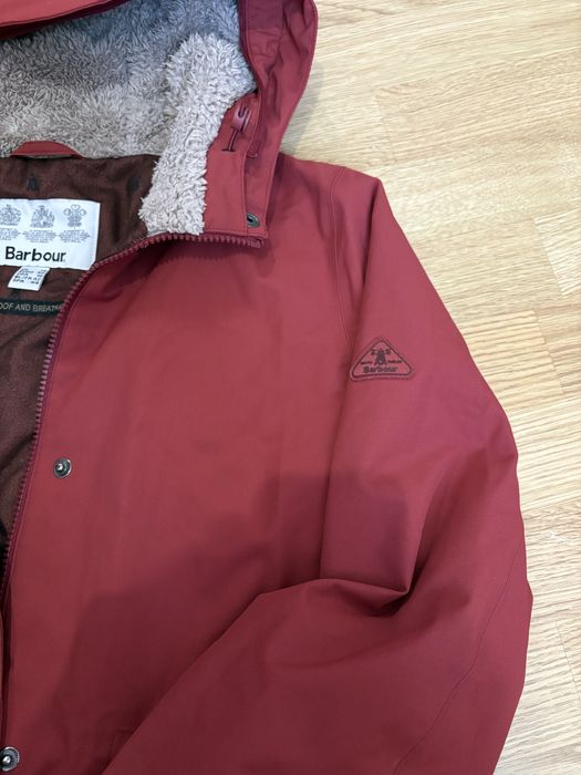 Barbour червона куртка M водонепроникна дихаюча