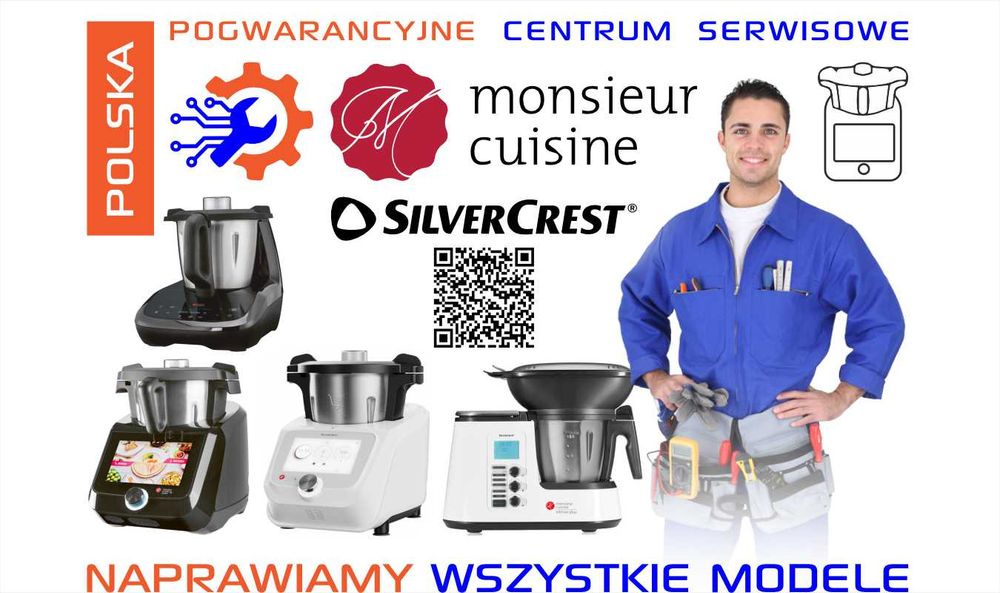 Szybka NAPRAWA 1-3 dni Lidlomix, Monsieur Cuisine, SilverCrest, GWARANCJA 6 m-cy na naprawę.