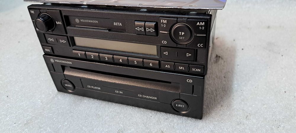 Radio Volkswagen BETA + zmieniarka CD VW Golf IV kpl