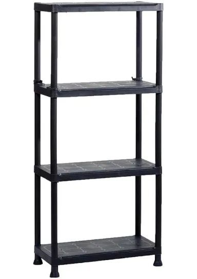 Estante em pvc preta