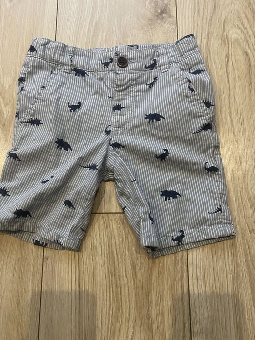 Spodenki 98 bermudy marynarskie szorty dinozaury