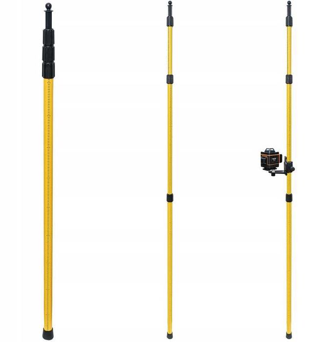 Tyczka rozporowa 2,85M do poziomicy laserowej LINBOX + ADAPTER