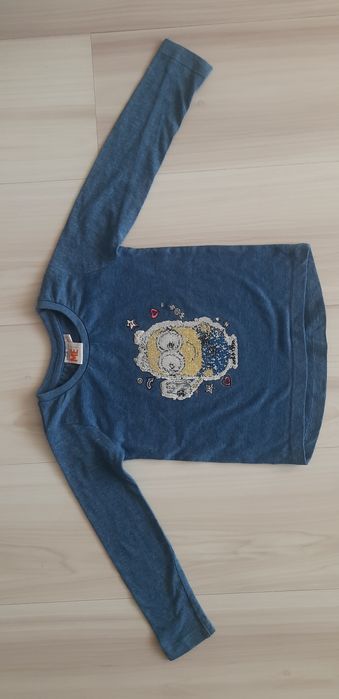 Zestaw 7szt: Bluza, sweter, bluzka r.98-104