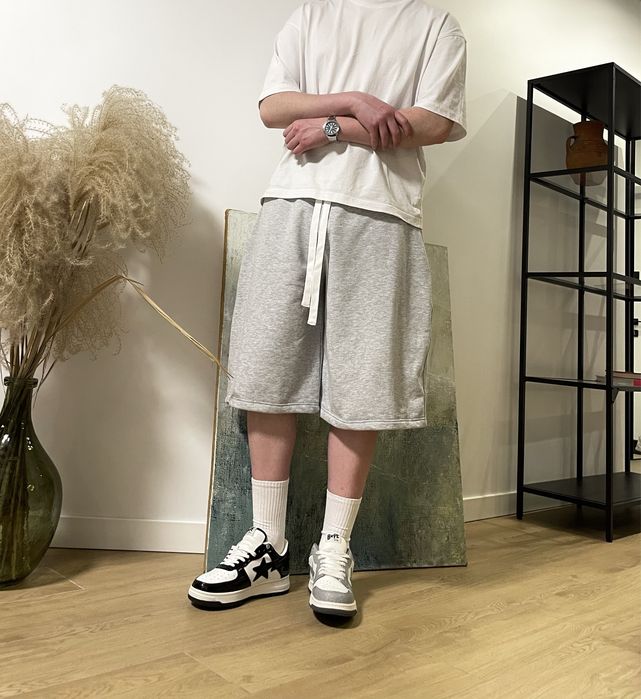 Широкі спортивні шорти BAGGY FIT sweatshorts sweatpants M L XL широкие шорты бегги луз фит черные серые jaded london style