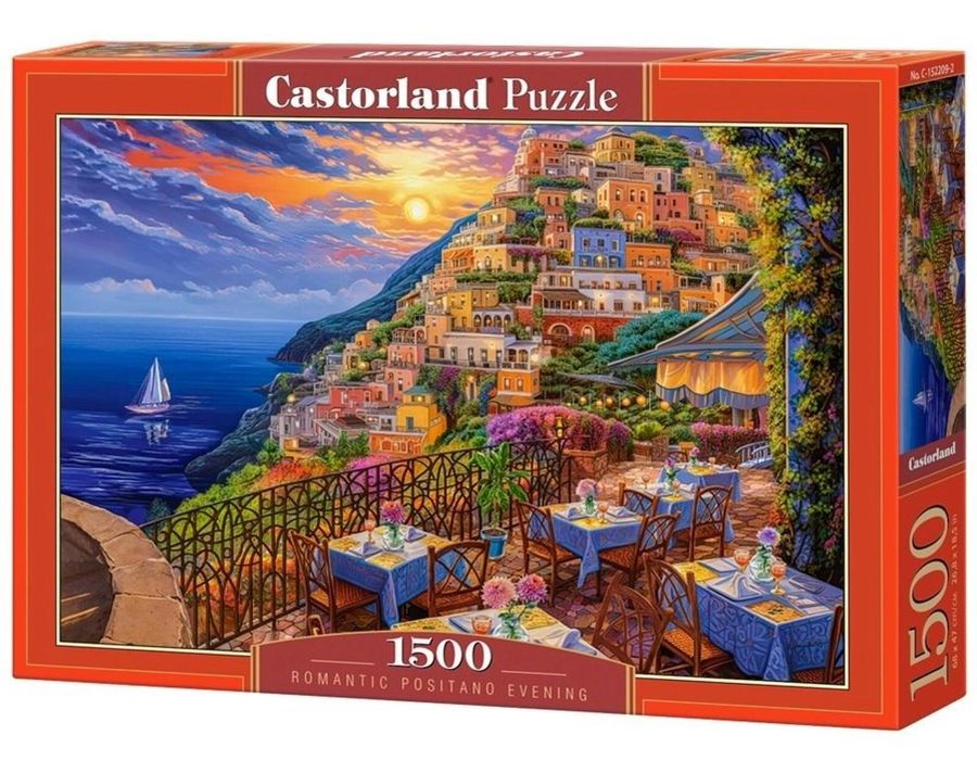 Puzzle 1500 Romantic Positano Evening CASTOR pudełko,255x354 mm