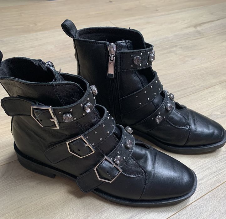 Botki skórzane r. 39