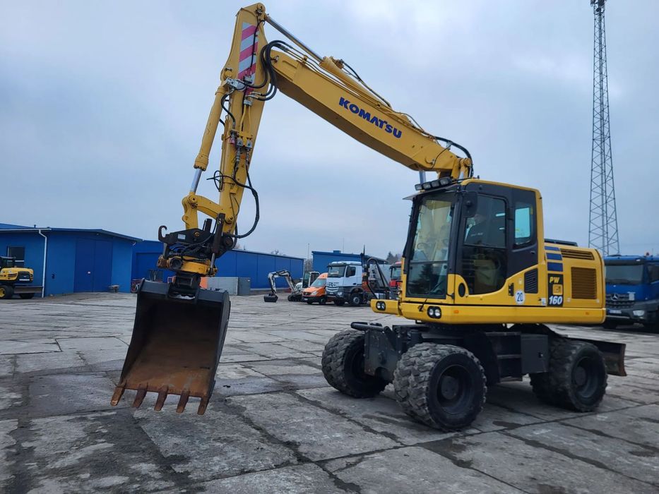 Komatsu PW 160 -10 spr z Niemiec  Rototil , łyżka , oryg lakier , z Niemiec