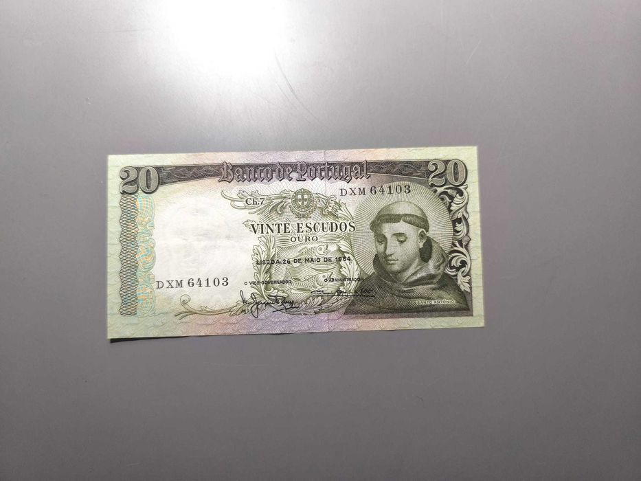 Nota de 20 Escudos – 26 de Maio de 1954