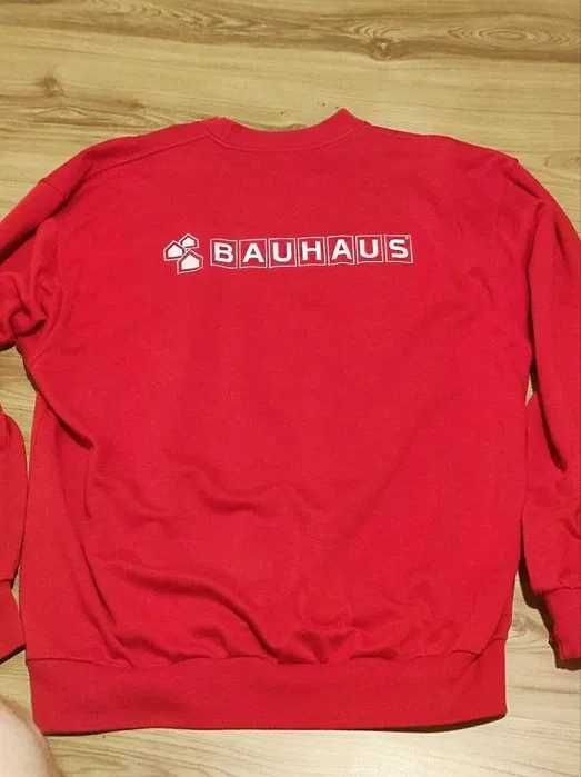 Czerwona bluza (Bauhaus) - stan 8/10, materiał wysokiej jakości