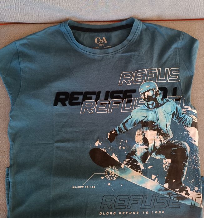 Conjunto de 5 t-shirts de manga comprida, Menino, T 11-12 anos