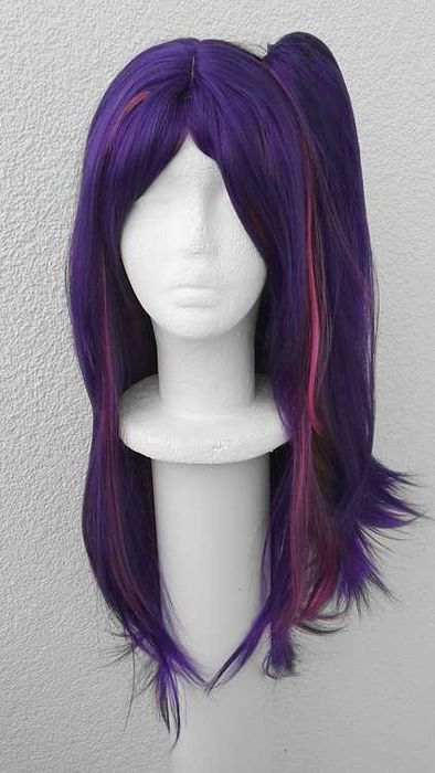 Fioletowa peruka z kitką Ai Hoshino Oshi no Ko Twilight Sparkle wig