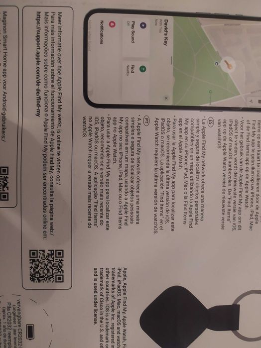 GPS para gato/cão compatível com iPhone
