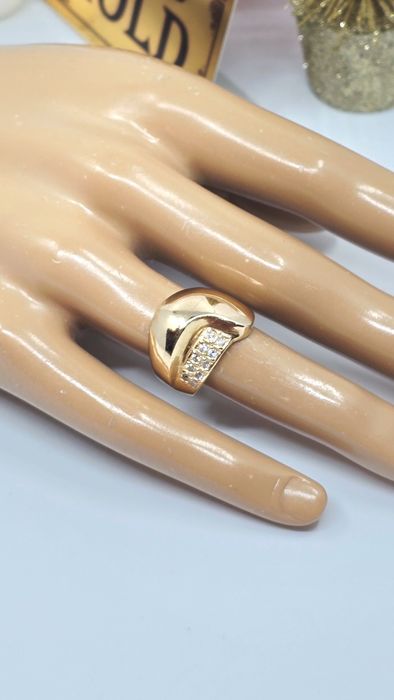 Złoty pierścionek próba 583 Używane